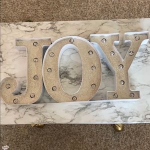 Holiday Joy light up decor